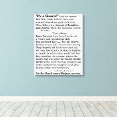 De jacht op de haai door Lewis Carroll Canvas Afdruk (Insitu (Houten vloer))