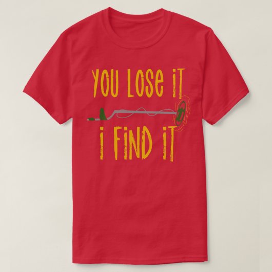 De jacht op de schatkist van de Hunter Metal Detec T-shirt (Design voorkant)