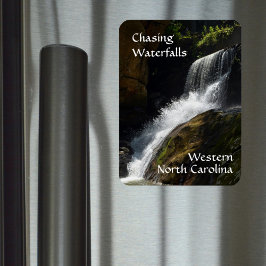 De jacht op watervallen Western North Carolina Fot Magneet