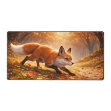 De jacht van de vos in het Gouden Herfstbos