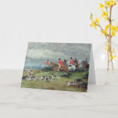 De Jacht van de vos in Surrey, 19de eeuw Kaart (Gele Bloem)