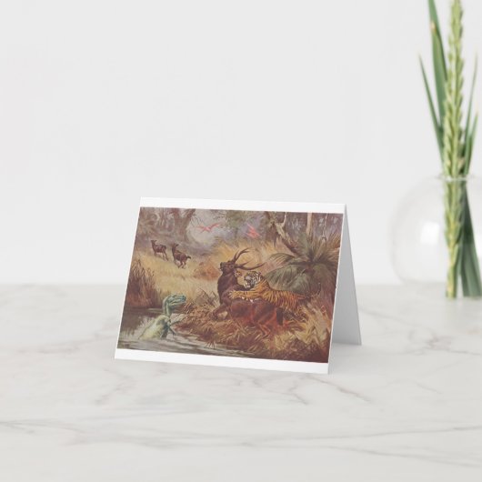 De jacht van Dino - Kaart (Voorkant)