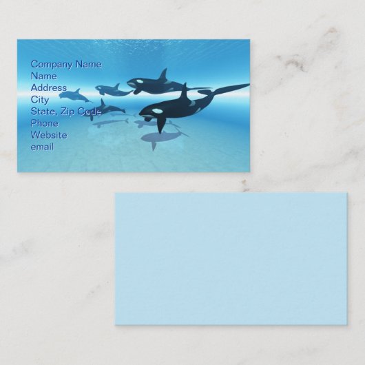 De Jacht Visitekaartje (Voorkant / Achterkant)