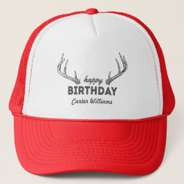De jachtdag Cake Custom Name on Pet Antlers