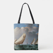 De jachten die het teken draaien tote bag (Achterkant)