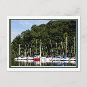 De jachthaven briefkaart