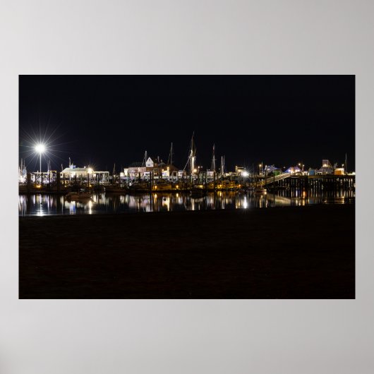 de jachthaven van de Provincie Poster (Voorkant)