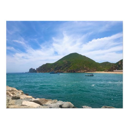 De jachthaven verlaten in Cabo San Lucas, Mexico Foto Afdruk (Voorkant)