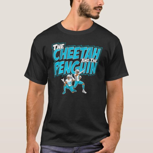 De jachtluipaard en de pinguïn t-shirt (Voorkant)