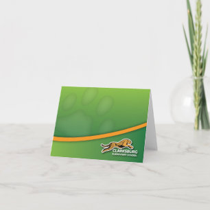 De Jachtluipaard Notecards van Clarksburg Kaart