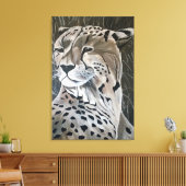 De JACHTLUIPAARD Org van de Druk 24x36 van het Canvas Afdruk (Insitu (Woonkamer))