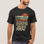 De Jachtmythe Legend Man Pap Geboren in 1983 Vinta T-shirt (Voorkant)
