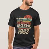 De Jachtmythe Legend Man Pap Geboren in 1983 Vinta T-shirt (Voorkant)