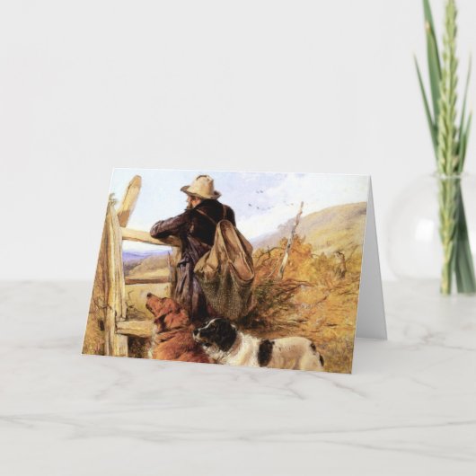 De jachtopziener bedankkaart (Voorkant)