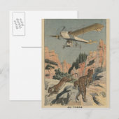 De jachtpanters van een vliegtuig in Texas Briefkaart (Voorkant / Achterkant)