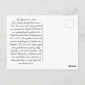 De jachtvos 1900s briefkaart (Achterkant)