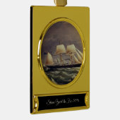 De jachtvos 1900s verguld banner ornament (Rechts)