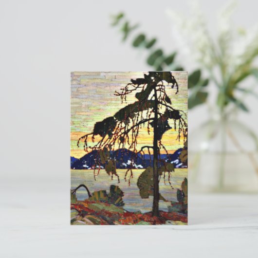 De Jack Pine, beroemd schilderij, Briefkaart (Staand voorkant)