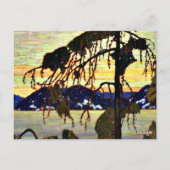 De Jack Pine, beroemd schilderij, Briefkaart (Achterkant)