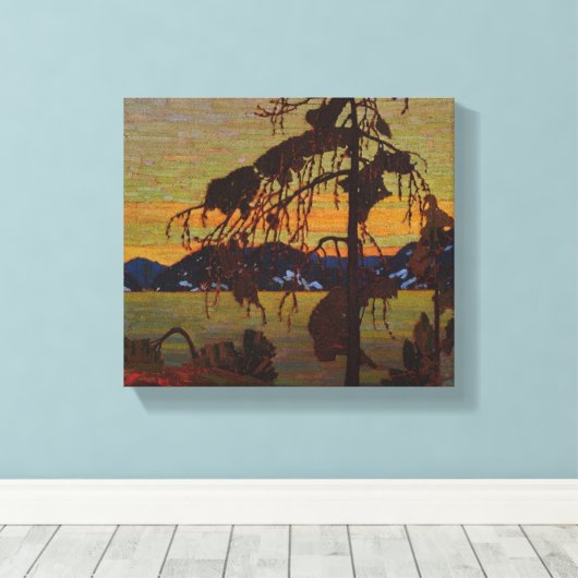 De Jack Pine Canvas Afdruk (Insitu (Houten vloer))