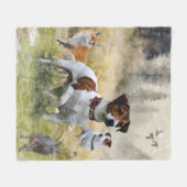 De Jack Russell Terrier, Art Fleece Deken (Voorkant (Horizontaal))