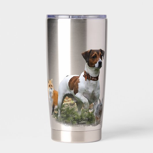 De Jack Russell Terrier, Art Geïsoleerde Drinkbeker (Achterkant)