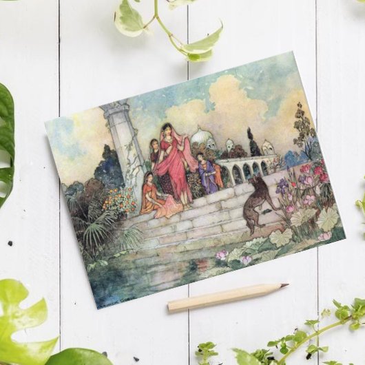 De Jackal en de Betel verlaten Warwick Goble Briefkaart