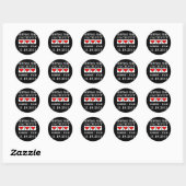 De jackpot raken ronde sticker (Vel)