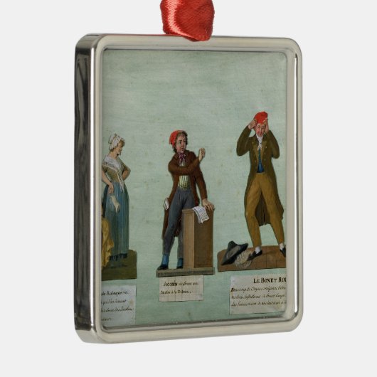 De Jacobin Knitters Metalen Ornament (Rechts)