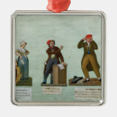 De Jacobin Knitters Metalen Ornament (Voorkant)