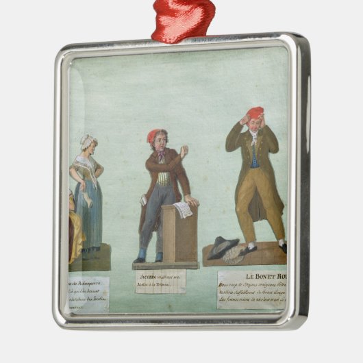 De Jacobin Knitters Metalen Ornament (Links)