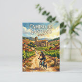 De Jacobsweg Spanje Briefkaart (Staand voorkant)