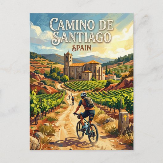 De Jacobsweg Spanje Briefkaart (Voorkant)
