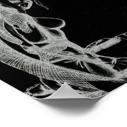 De Jaded Ones Elf Canvas Print (B&W) (Hoek)