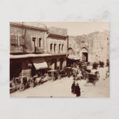 De "Jaffa Gate" in Jeruzalem, Heilige Land Briefkaart (Voorkant)