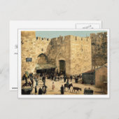 De Jaffa Gate, Jeruzalem, de Heilige Land klassiek Briefkaart (Voorkant / Achterkant)