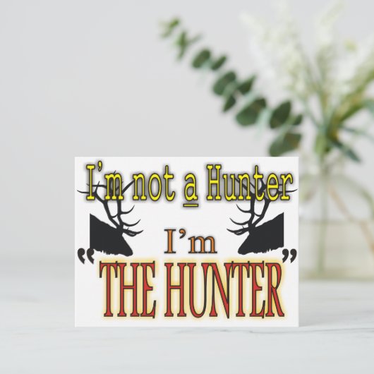 De jager briefkaart (Staand voorkant)