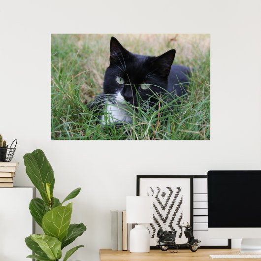 De jager die de rustplaats bezoekt poster (Thuiskantoor)