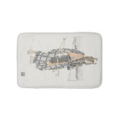 De jager (door Ann Macbeth) Badmat (Voorkant)