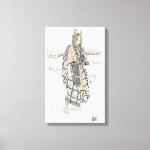 De jager (door Ann Macbeth) Canvas Afdruk