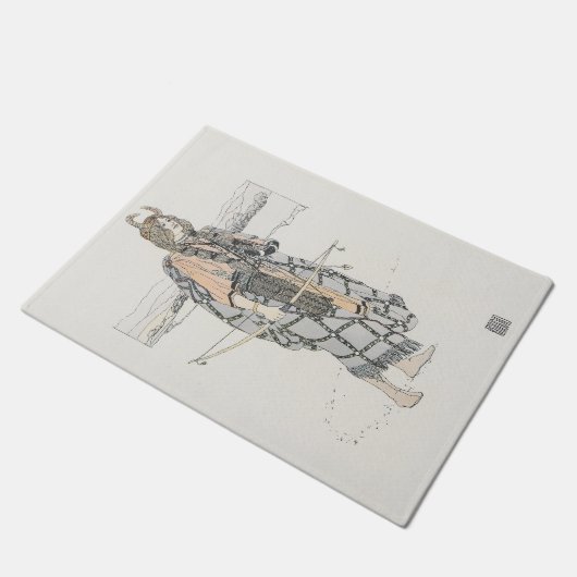 De jager (door Ann Macbeth) Deurmat (Schuin)