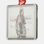 De jager (door Ann Macbeth) Metalen Ornament (Links)