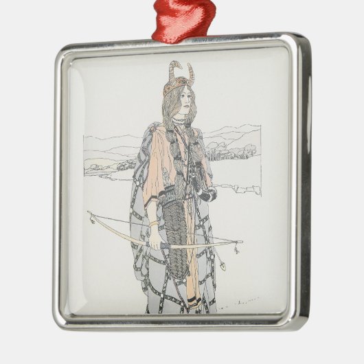 De jager (door Ann Macbeth) Metalen Ornament (Links)