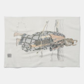 De jager (door Ann Macbeth) Theedoek (Horizontaal)