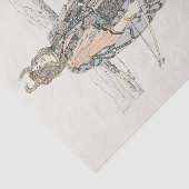 De jager (door Ann Macbeth) Tissuepapier (Detail)