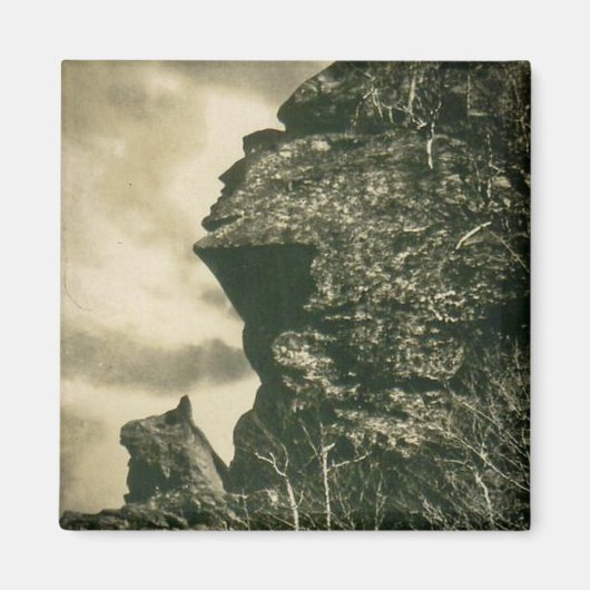 De jager en zijn hond bij Smuggler's Notch, Vermon Magneet (Voorkant)