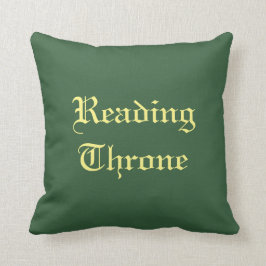 De jager groene klassieke boekliefhebbers gooien k kussen