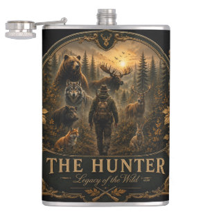 De jager, in de wilde stilte heupfles