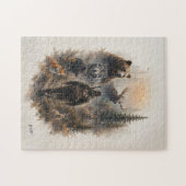 De jager, in de wilde stilte legpuzzel (Horizontaal)