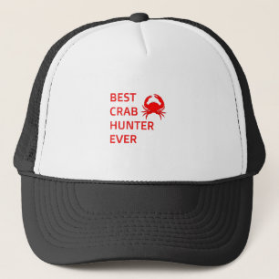 De jager van de beste krabbenjager die ooit met kr trucker pet